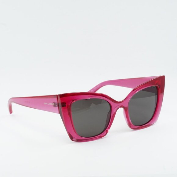 ?️ New Saint Laurent SL552 004 Sunglasses - Pink Frame, Black Lenses main image 9